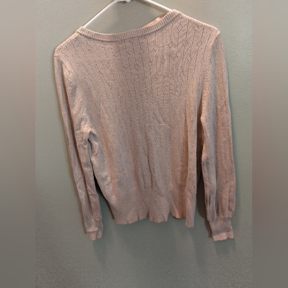 365 Women's Cream Cardigan Sweater - Picture 6 of 11